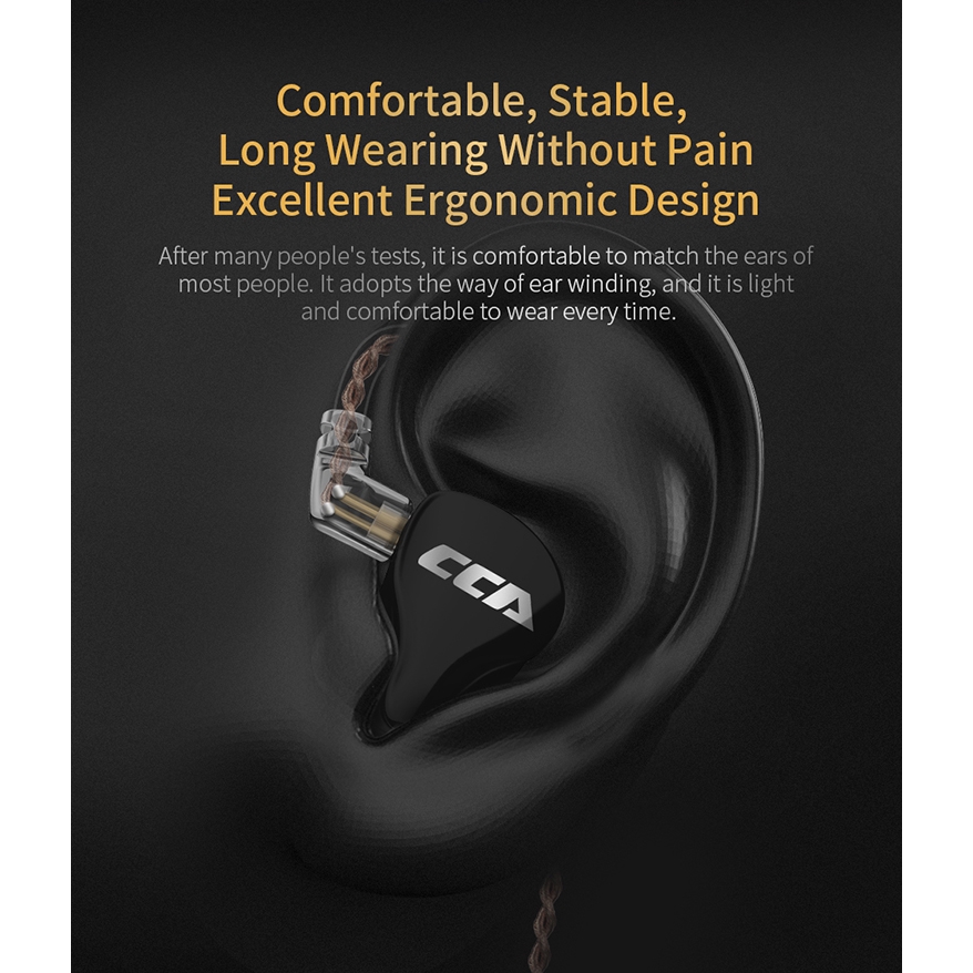 Cca Ca16 7ba + 1dd Earphone In Ear Hybrid 16 Driver Hifi Dengan Kabel 2 Pin