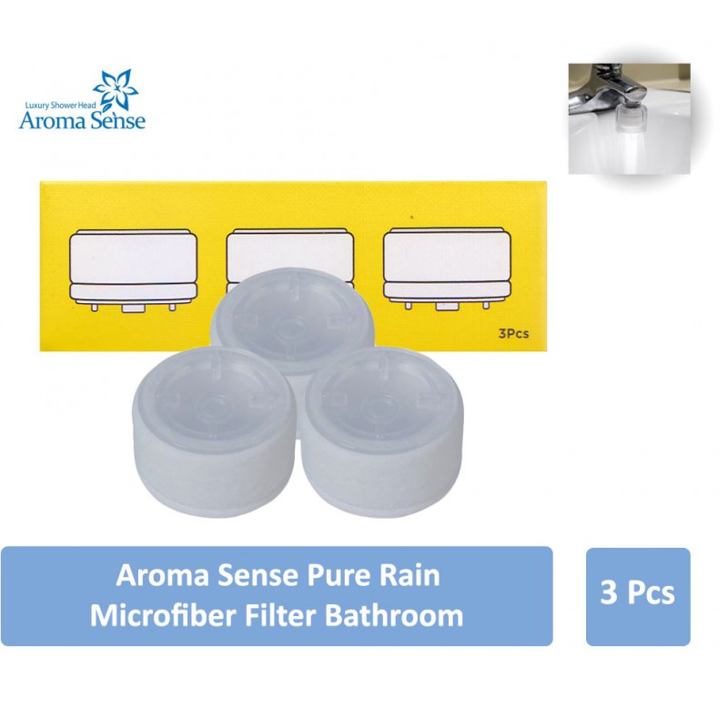 Aroma Sense Pure Rain Microfiber Filter for Bathroom - 3 Pcs