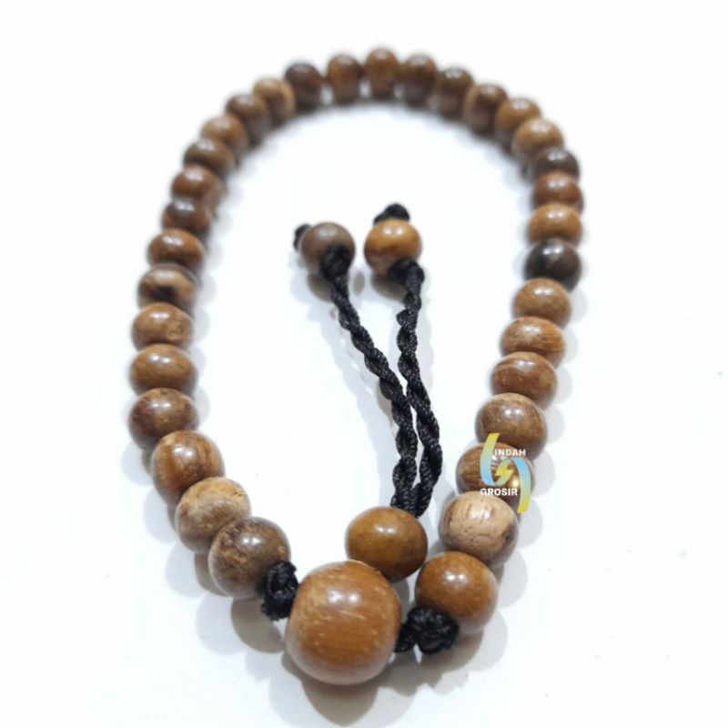 GELANG KAYU GAHRU WANGI 33BUTIR 6MM ORIGINAL