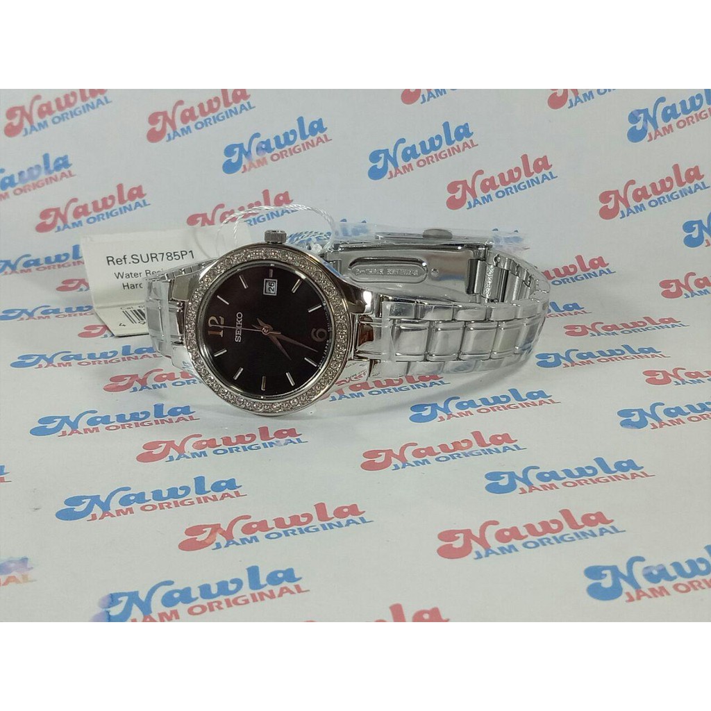 Seiko Ladies SUR785P1 Quartz Black Dial - Jam Tangan Wanita SUR785