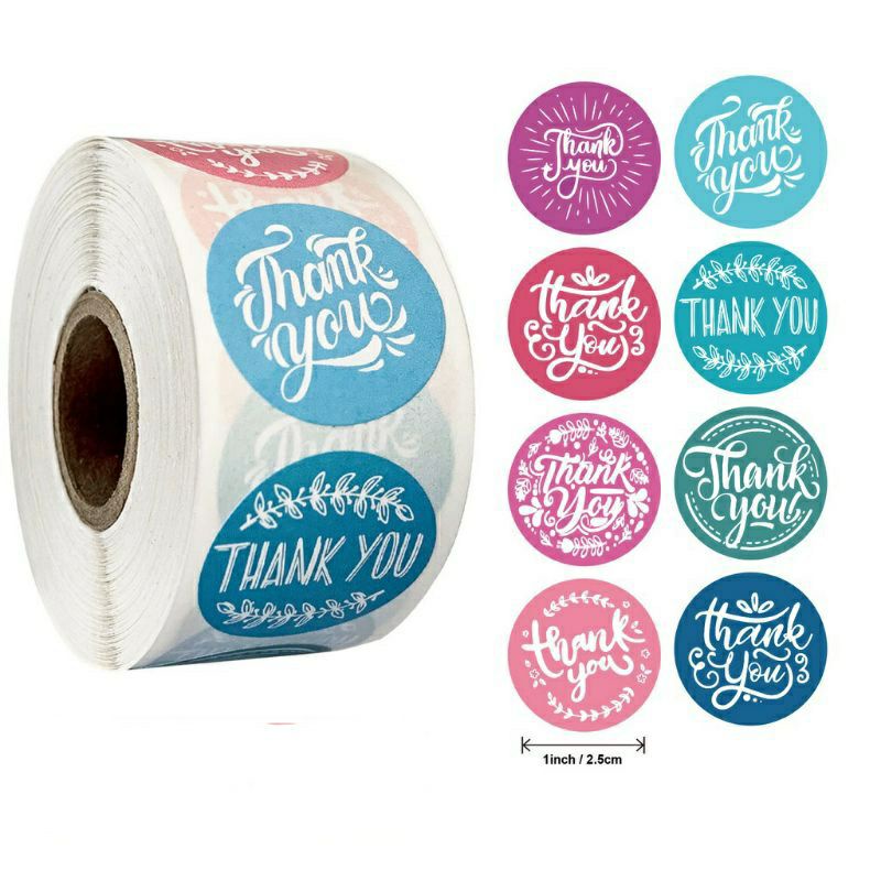 

Label Sticker Thank You 100 pcs | Label Souvenir | Label Craft | Label Olshop