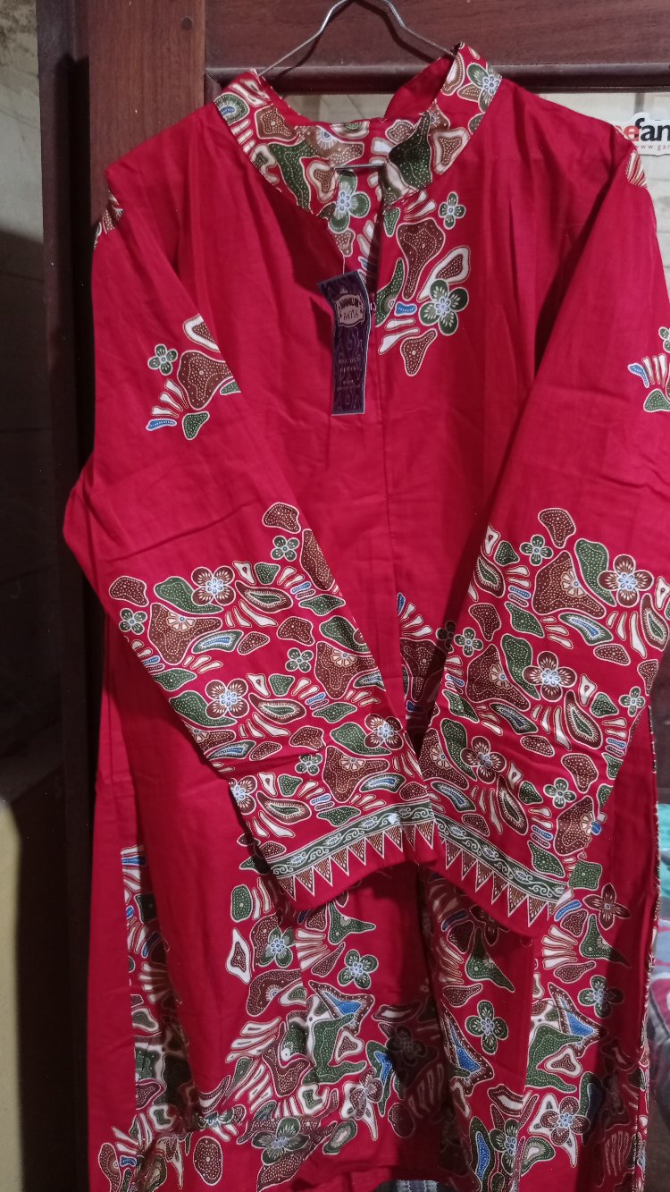 Grosir Terlaris Tunik Batik Genes Jelita Tunic Navbor Yelbor Whitbor Creambor