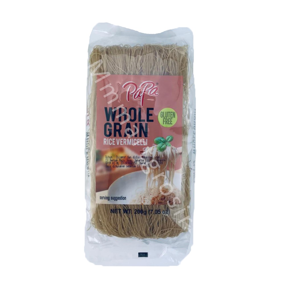 Papa Whole Grain / Rice Vermicelli / Bihun Kering Kemasan / 200gr