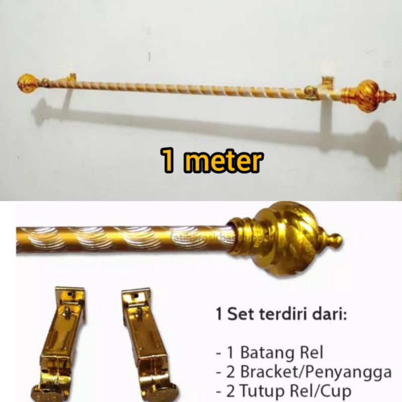 Batang Gorden Full Set Ukuran 1 Meter