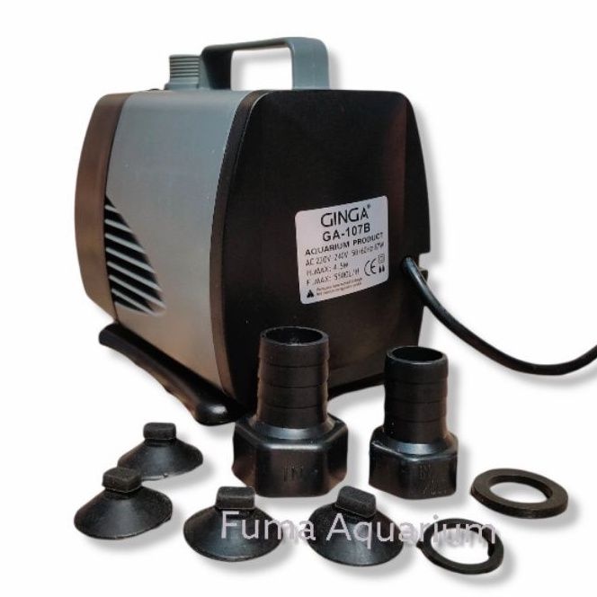 PROMO GINGA 107B GA-107B POMPA CELUP KOLAM AQUARIUM HIDROPONIK LOW WATT POWER HEAD SUBMERSIBLE PUMP