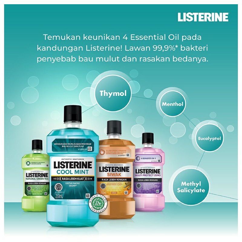 Listerine pembersih mulut/ obat kumur New original
