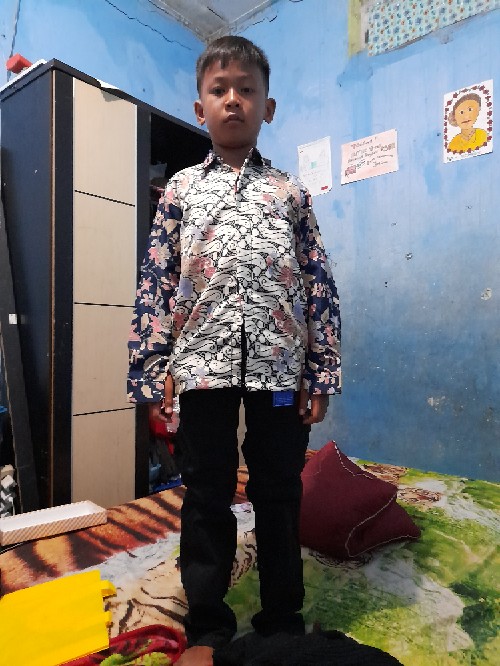 Sb Collection Atasan Kemeja Rino Lengan Panjang Batik Anak Laki-laki