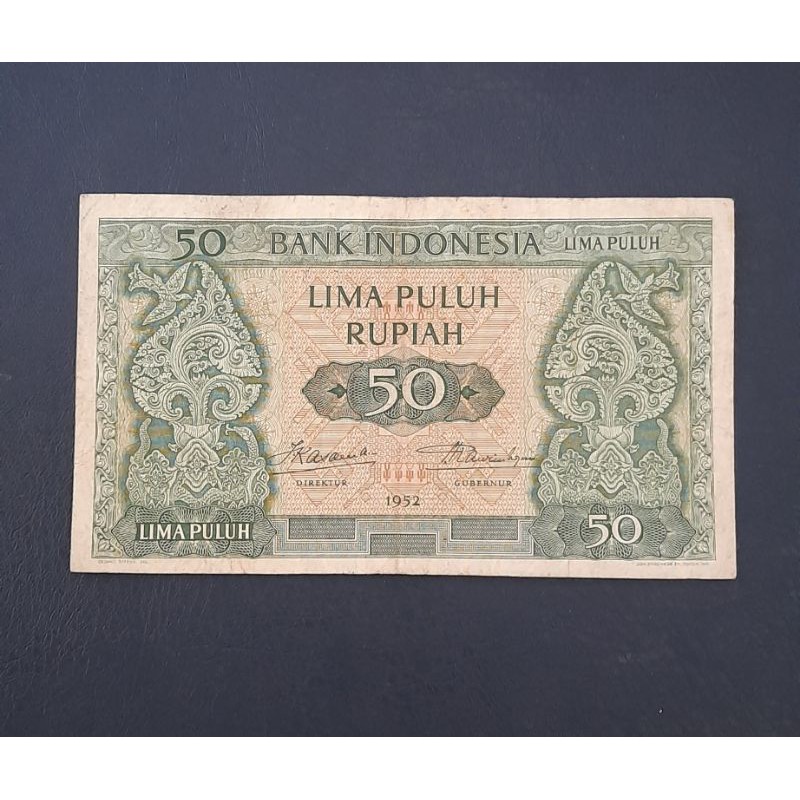 Uang Kuno 50 Rupiah Seri Budaya 1952