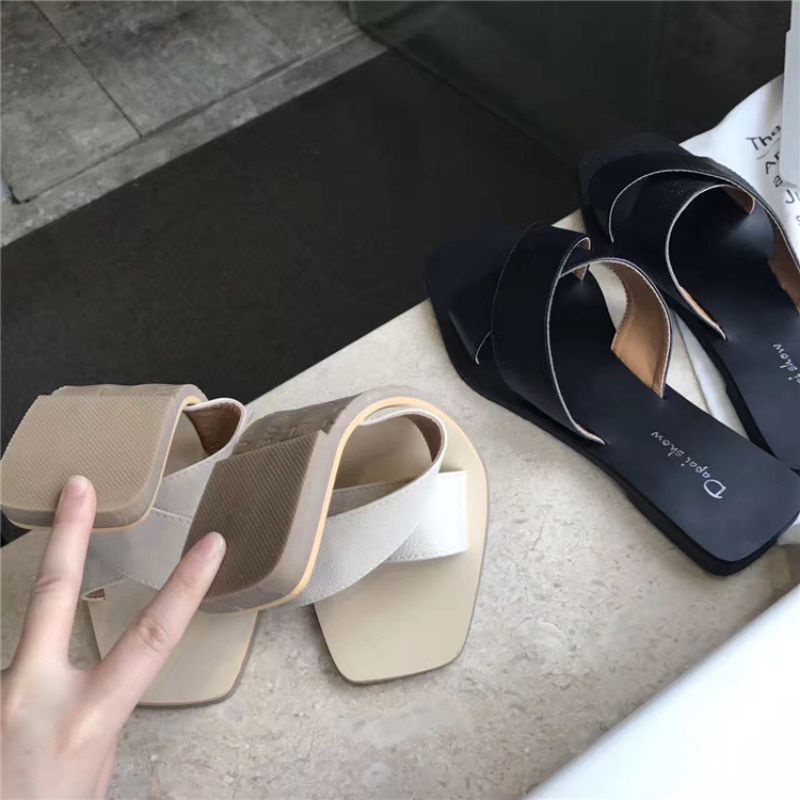 SANDAL WANITA SLIP ON KOREA MURAH SANTAI