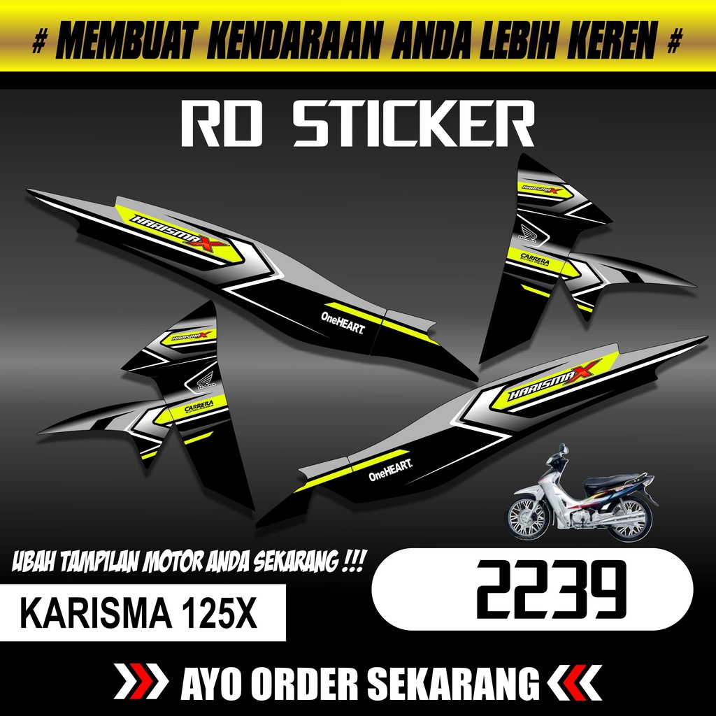 2239 Striping karisma 125x Striping karisma 125x  Decal Motor karisma 125x striping karisma 125x STI