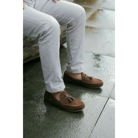 HARALD | Sepatu Loafers Pria Kasual Kulit Suede Original Sepatu Santai Cowok