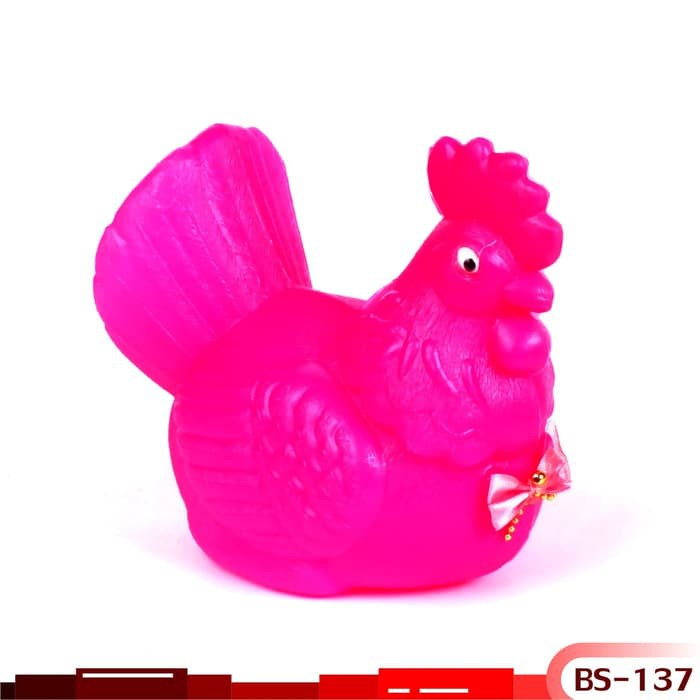 Celengan Plastik Karakter AYAM Souvenir Koleksi - BS-137