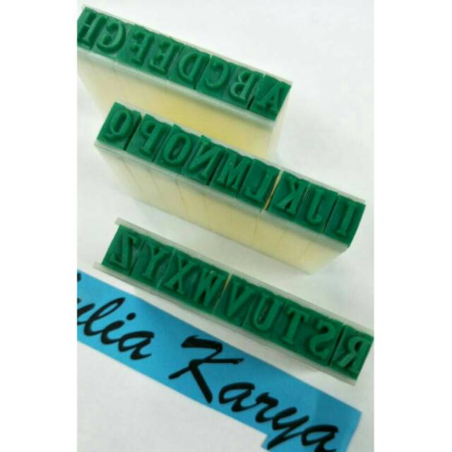 

Stempel huruf A sd Z ukuran 7mm printing kit