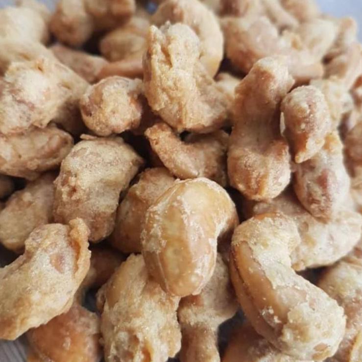 

[PREMIUM PRODUCT] kacang Mede atau mete tepung crispy berat 250gr