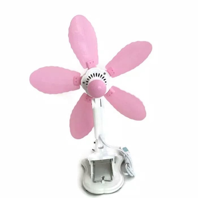 KIPAS ANGIN JEPIT KYUZU 29 WATT 5 BALING ( DINDING , JEPIT , BERDIRI ) WARNA PINK