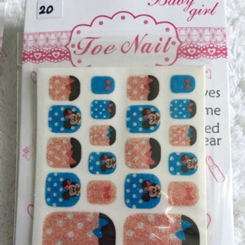 3D Toe Nail Art Foil Sticker England Flag