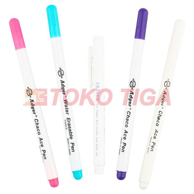 

Spidol Penanda Kain / Water Erasable Pen / Fabric Marker Merk Adger - Merah Muda