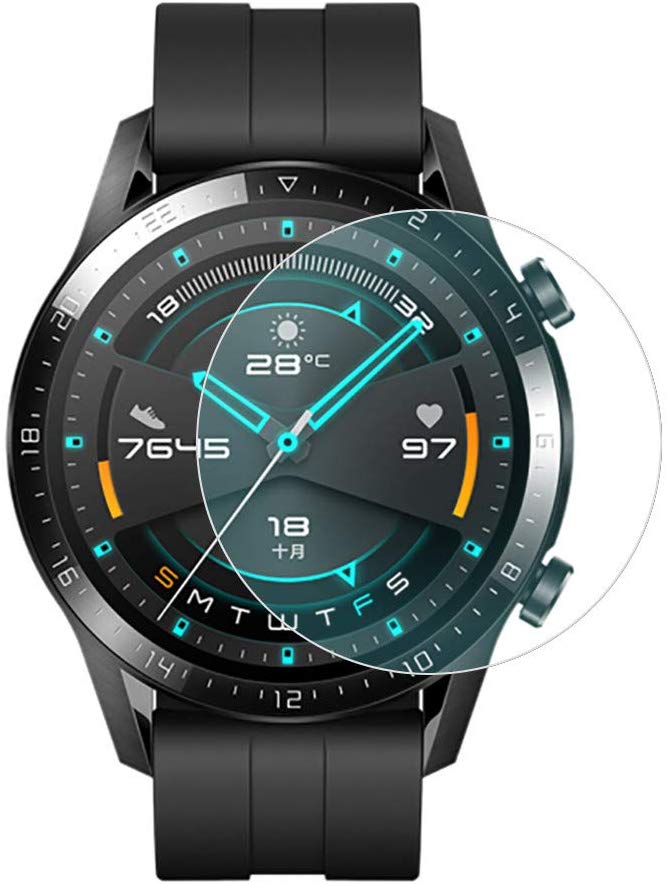 Pelindung Layar Tempered Glass 46mm Untuk Smartwatch Huawei Gt2 Honor Magic S1 Watch 2 Pro 42mm