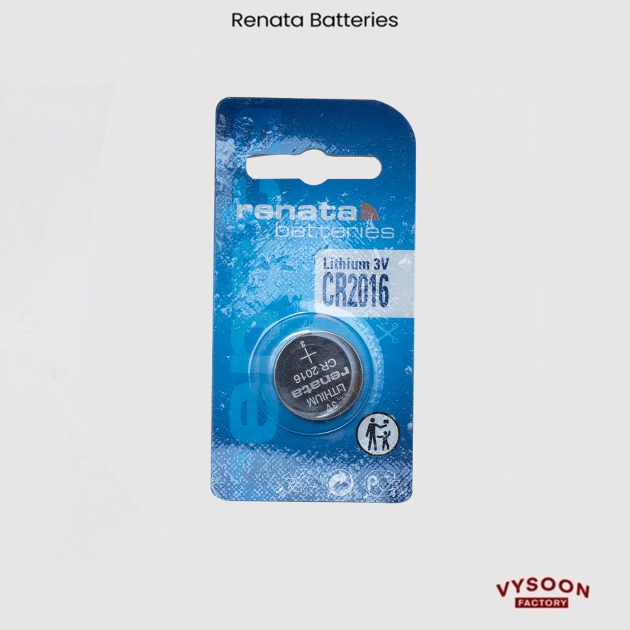 Baterai Renata CR2016 CR 2016 Original Battery Batre Batrai Jam Tangan