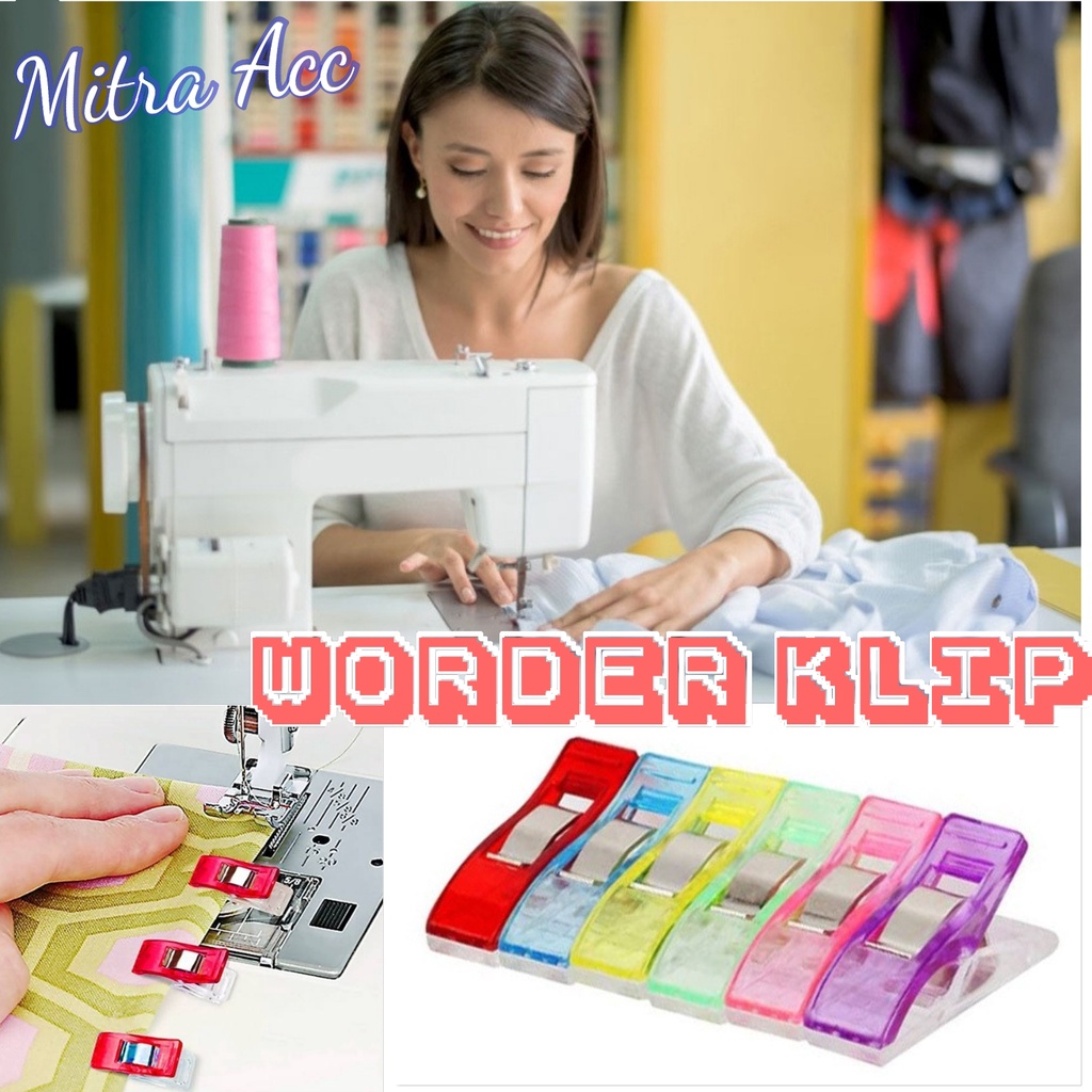 Wonder Clip - Klip Plastik - Pembatas/Penjepit Bahan Kain Jahitan