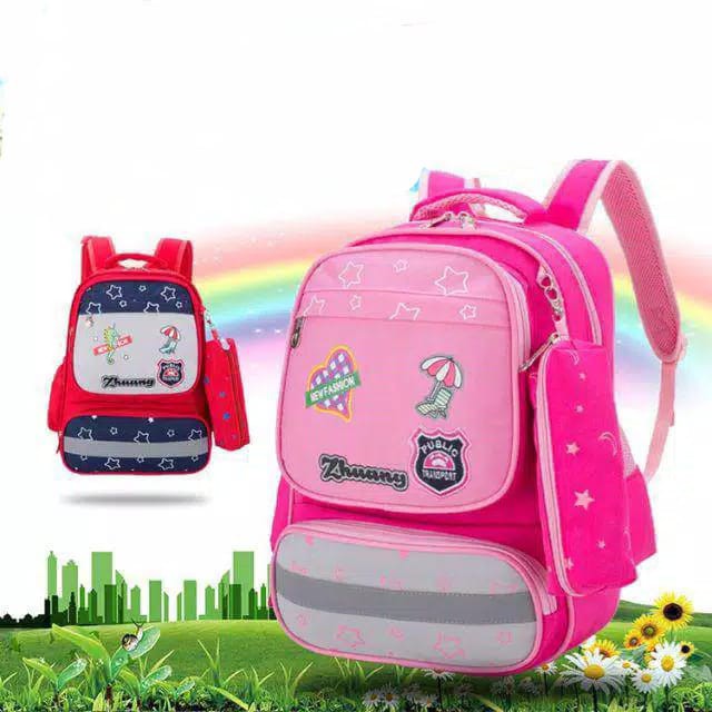 ARMELIA SHOP_Tas Ransel Sekolah Anak_Tas Anak_Tas Sekolah Anak Wanita_Tas Kulia_Tas Motip Kuda Laut