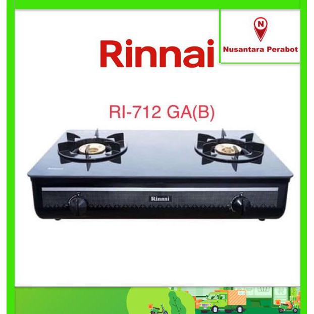 Rinnai Ri 712 Ga B Ri 712 Gab Kompor Gas 2 Tungku Tempered Glass Hitam 712 Gab Terbaru Shopee Indonesia