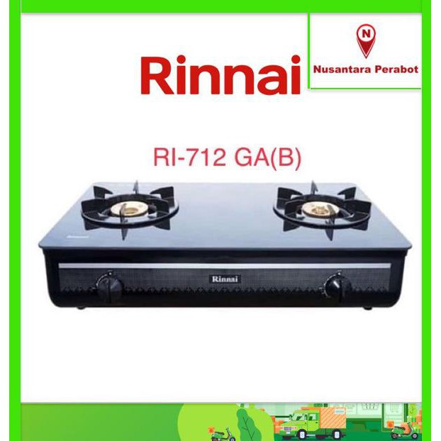 Rinnai Ri 712 Ga B Ri 712 Gab Kompor Gas 2 Tungku Tempered Glass Hitam 712 Gab Terbaru Shopee Indonesia