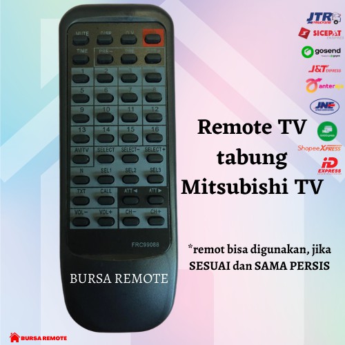 Remot / Remote Tv Tabung Mitsubishi type 99088