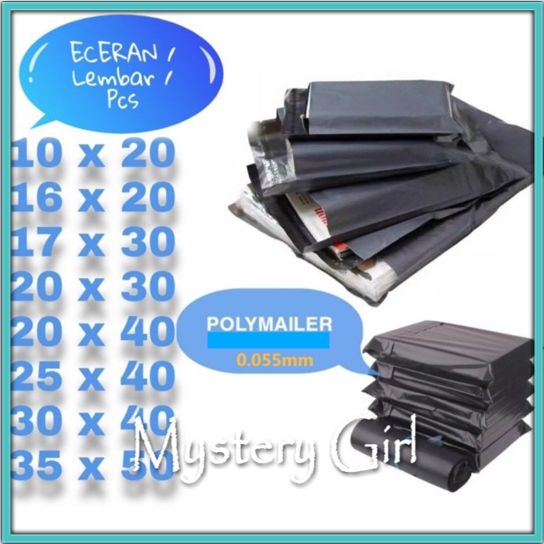 Mysterygirl - [Grosir] 28*40 CM PLASTIK POLYMAILER  PLASTIK PACKING  PLASTIK OLSHOP  POLYMAILER HARGA SATUAN