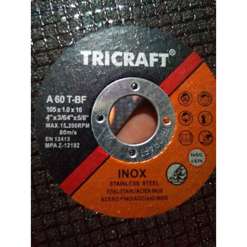 mata gerinda potong 4" tricraft