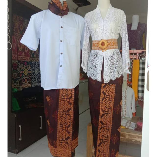 Set baju adat bali | adat bali pria l adat bali wanita| saput udengdan kamen couple