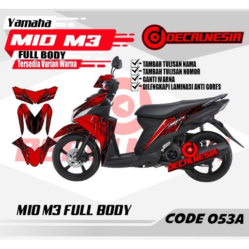 Decal Stiker Full body Motor Mio M3 Modifikasi Aksesoris Variasi