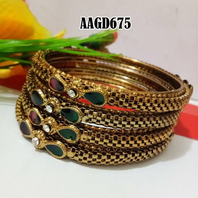 Gelang Dubai perak bakar AAGd675