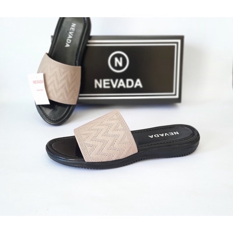 DISKON DAY! Sandal Selop Rajut Nevada (size 37-42) Slop Rajut Bisban - Sandal Wanita Nevada