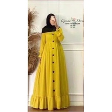 ( S M L XL XXL XXXL 5L ) TANIA MAXI DRESS JUMBO MURAH R_PROJECT-Lime