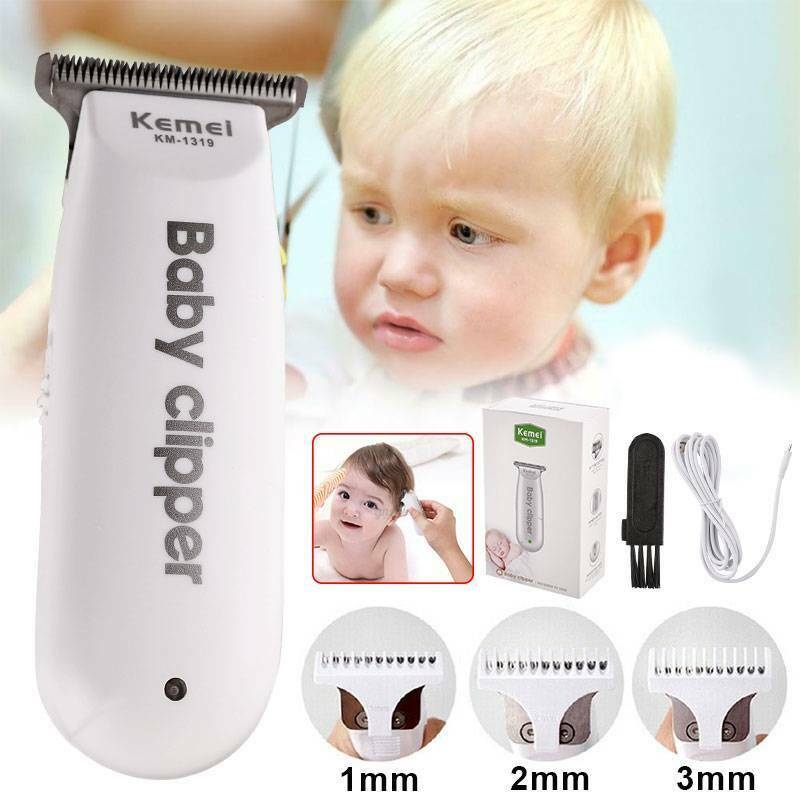 SHINE STAR - BISA COD - Kemei KM 1319 Alat Cukur Rambut Bayi Anak / Mesin Cukur Rambut Baby Elektrik