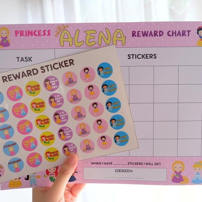 

~~~~~] Paket Reward Chart dan Reward Stiker / Stiker prestasi anak /
