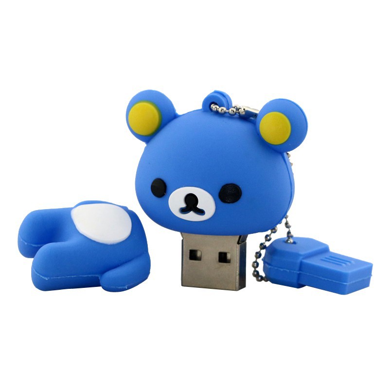 Blue Lovely Pen drive Bear Style USB flash drive stick memory U disk pendrive