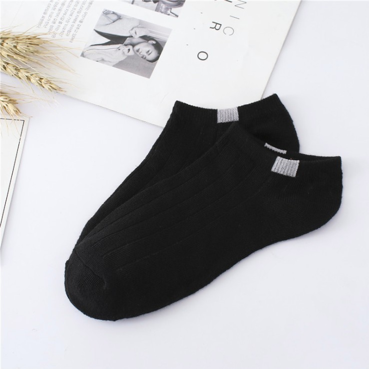 HaiWai COD Kaos Kaki Ankle Murah Semata Kaki Motif Garis Fashion Pria Wanita Import U16-8