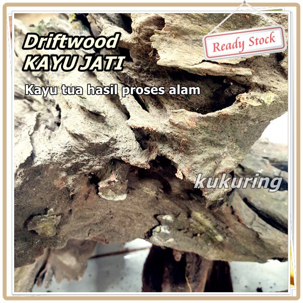 Driftwood - Kayu Tua Di Bentuk Alam - Hiasan Aquarium Aquascape Paludarium kandang hewan dll