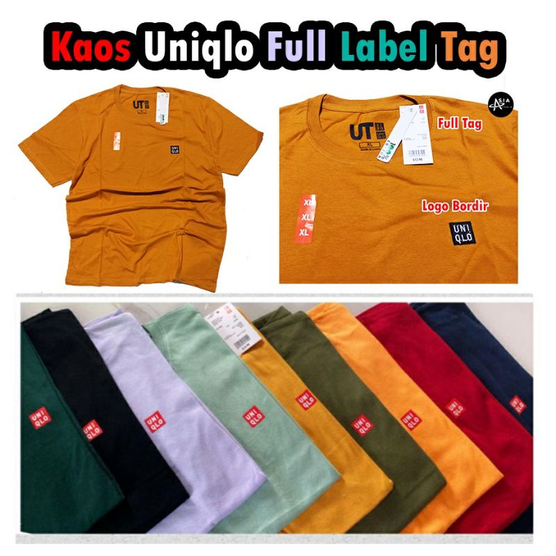 Kaos Uniqlo Lengan Pendek Pria / Kaos Distro Pria / Kaos Unisex Pria Wanita / Tshirt unisex pria wanita-2