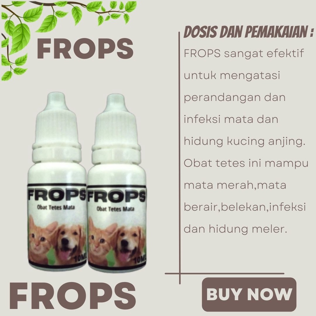 FROPS 10 ml / obat tetes mata kucing anjing / RAID ALL FEZONE