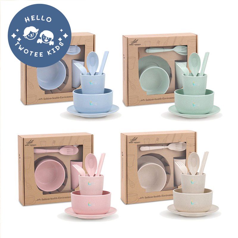 Peralatan Makan Set Mangkuk Piring Sendok Peralatan Piring Makan Keluarga