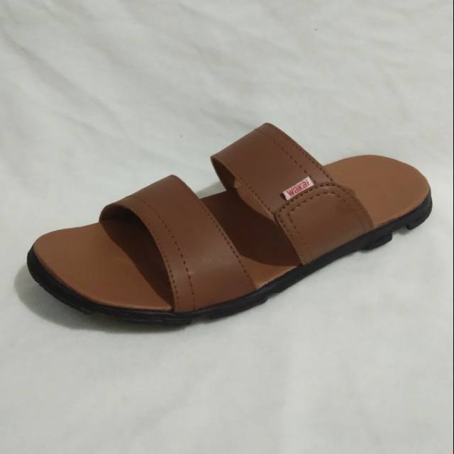 Sandal pria waka105. Sandal kulit. Sandal pria. Sandal slop