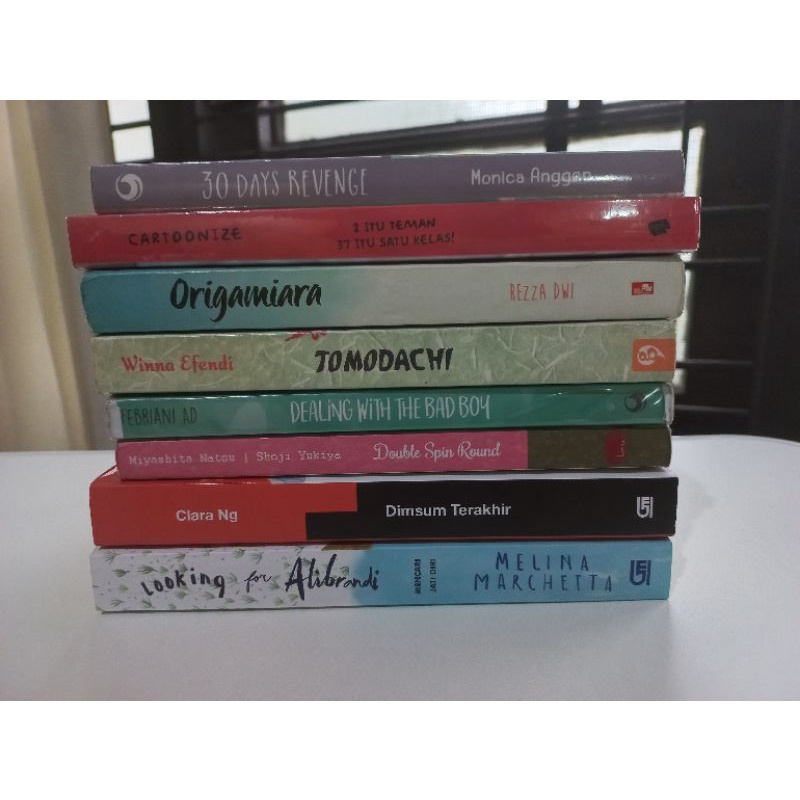 novel buku bekas wattpad fiksi remaja ( origamiara , 2 itu teman 37 itu satu kelas , looking for ali