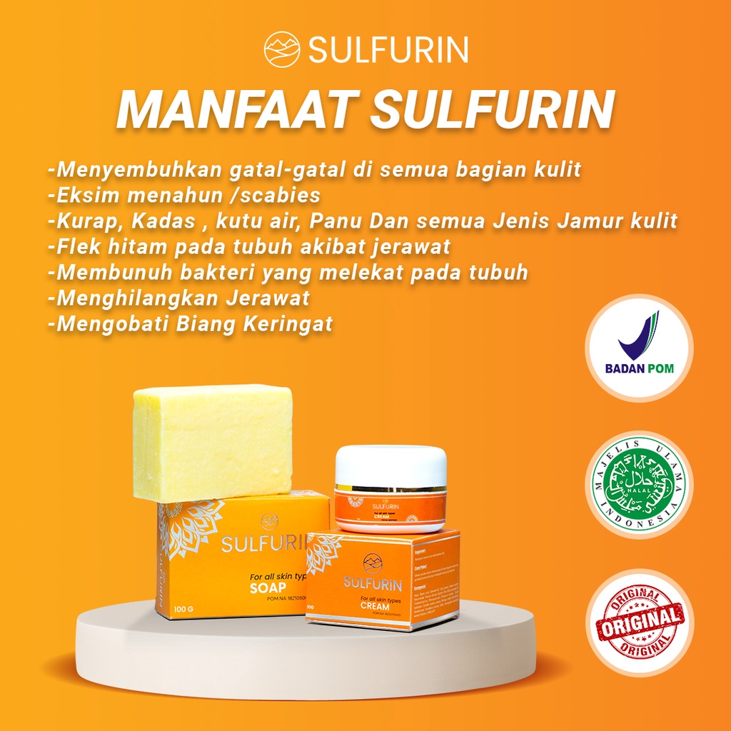 SULFURIN OBAT GATAL KULIT SELANGKANGAN MENAHUN Ruam Biang Keringat HERBAL ALAMI ORIGINAL BPOM