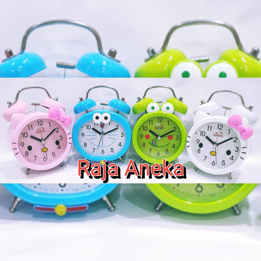 Jam Beker Hellokity . Jam Beker Doraemon . Jam Alarm keropi keropy . Jam Beker Kring