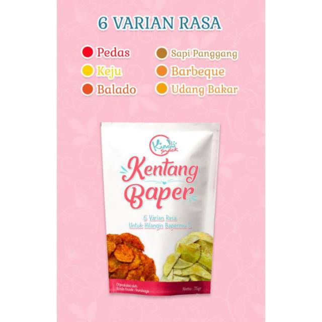 

Kentang Baper - Cemilan / makanan / keripik / snack