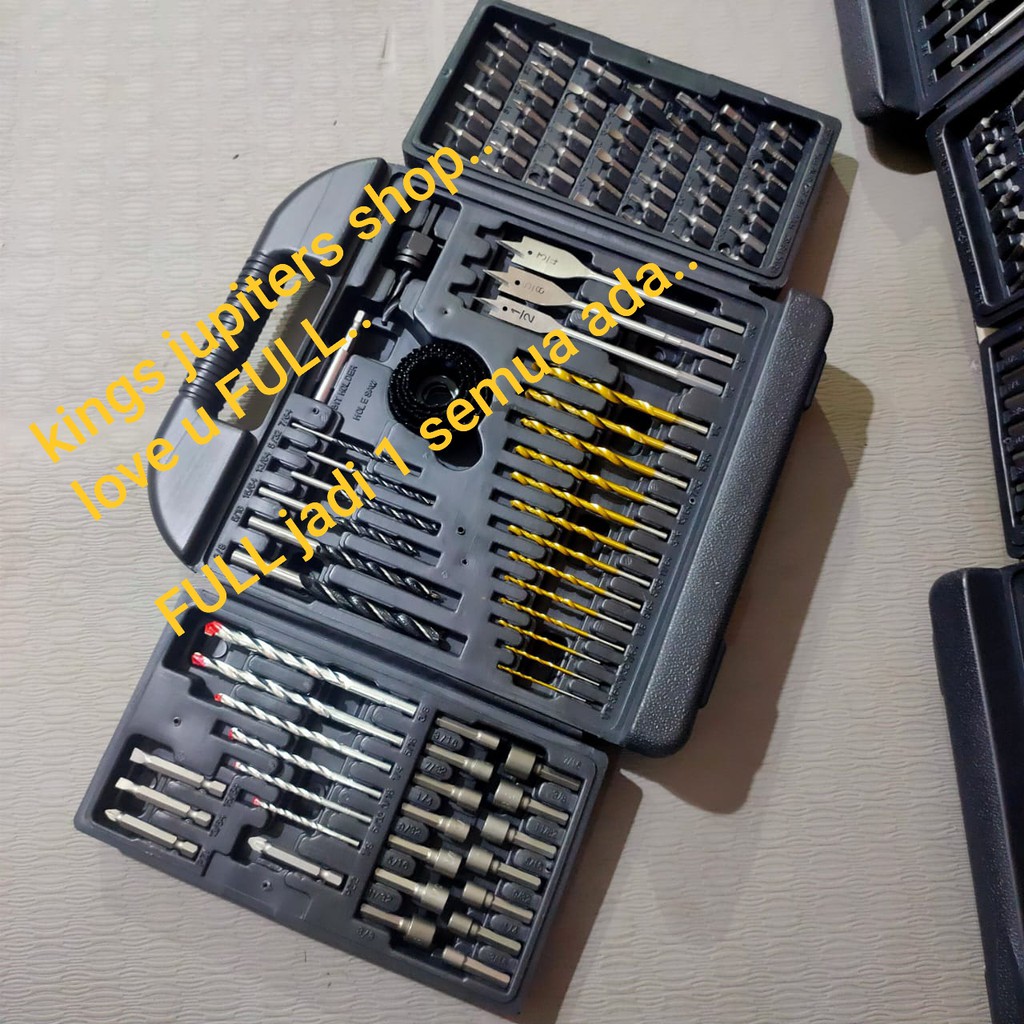 FULL MATA BOR JLD SET MATA BOR BESI KAYU BETON TEMBOK KIPAS HOLE SAW MATA OBENG SET JLD MATA BOR JLD