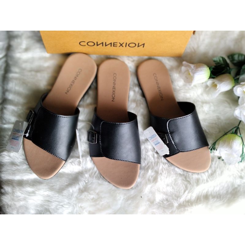 Sandal flet  SLD.conexi variasi hitam